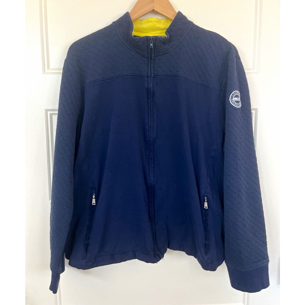 Ralph Lauren L-RL Lauren Active Women’s Navy Full Zip Jacket Pockets 3X Blue